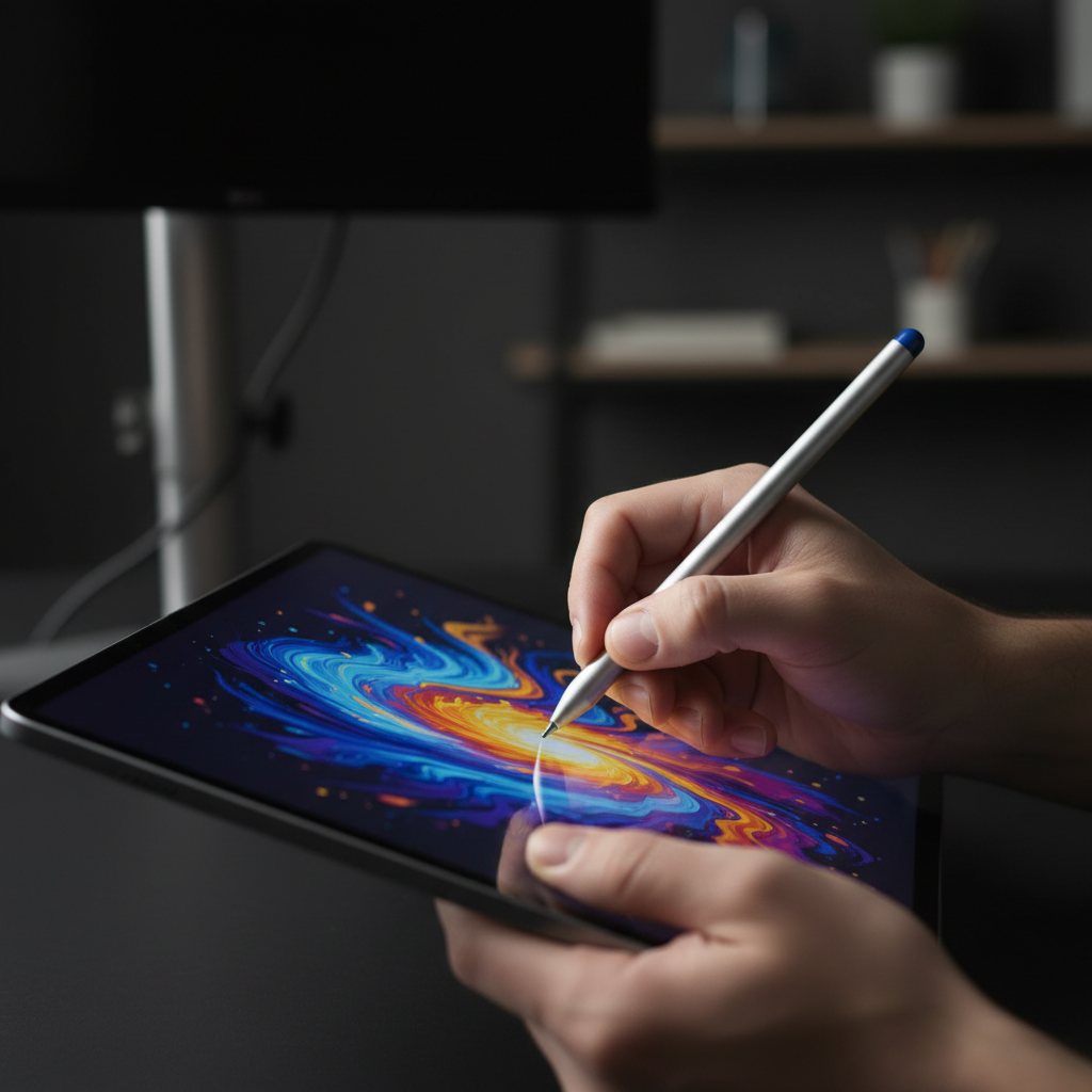 Apple Pencil Pro sketching